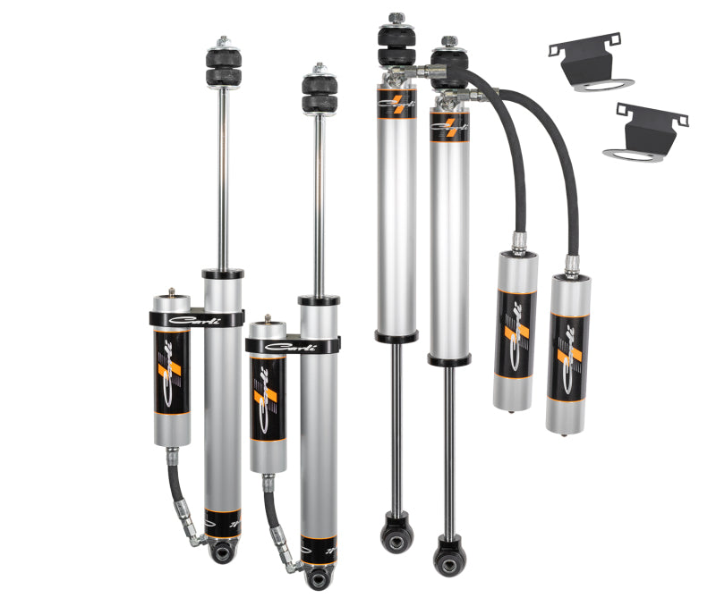 CLI Shock Absorbers - Carli 14-24 Dodge Ram 2500 Backcountry Remote Reservoir Leveling Shock Set