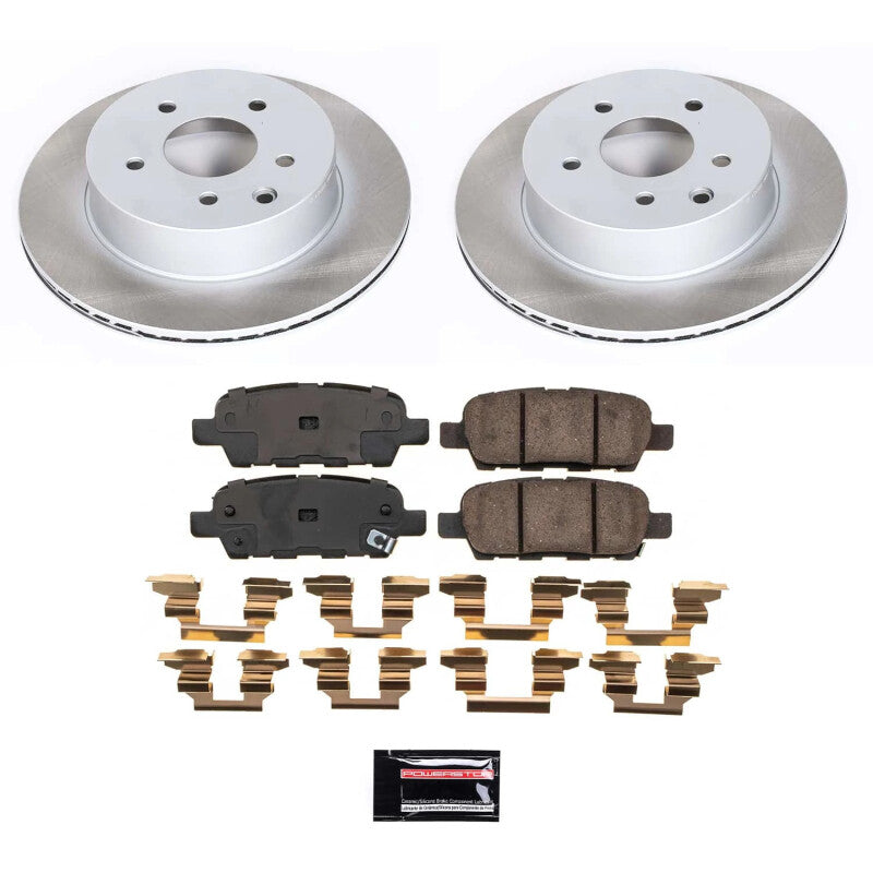 PSB Semi-Coated Rotor Kits - Power Stop 14-15 Nissan Rogue Select Rear Semi-Coated Rotor Kit