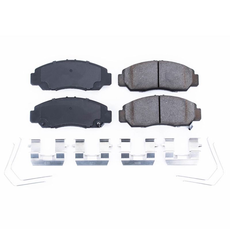 PSB Z17 Evolution Brake Pads - Power Stop 06-15 Honda Civic Front Z17 Evolution Ceramic Brake Pads w/Hardware
