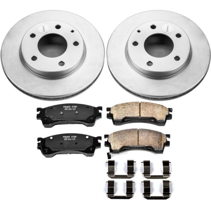PSB Z17 Evolution Coated Kit - Power Stop 93-97 Ford Probe Front Z17 Evolution Geomet Coated Brake Kit