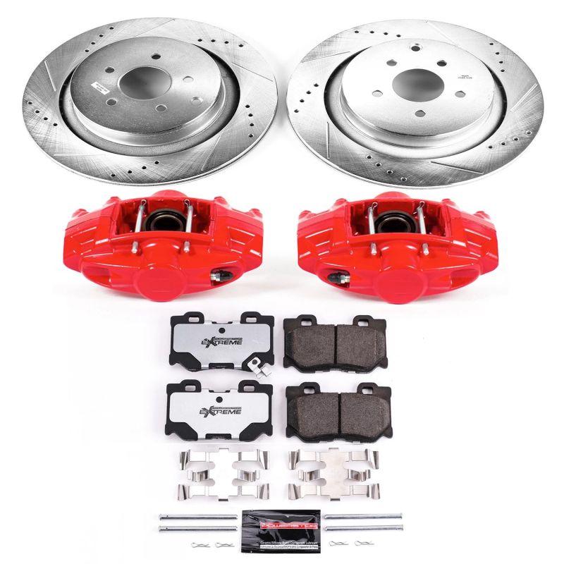 PSB Z26 Street Kit w/Cals - Power Stop 09-13 Infiniti FX50 Rear Z26 Street Warrior Brake Kit w/Calipers