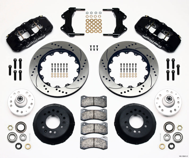 WIL Aero Brake Kit - Wilwood AERO6 Front Hub Kit 14.00 Drilled WWE ProSpindle
