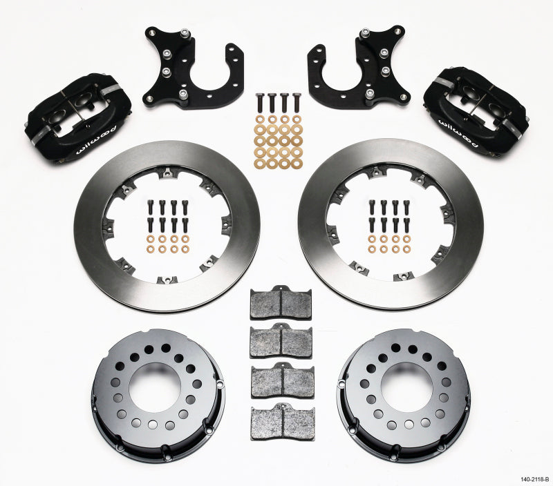 WIL Dynalite Brake Kit - Wilwood Forged Dynalite P/S Rear Kit New Big Ford 2.50in Offset