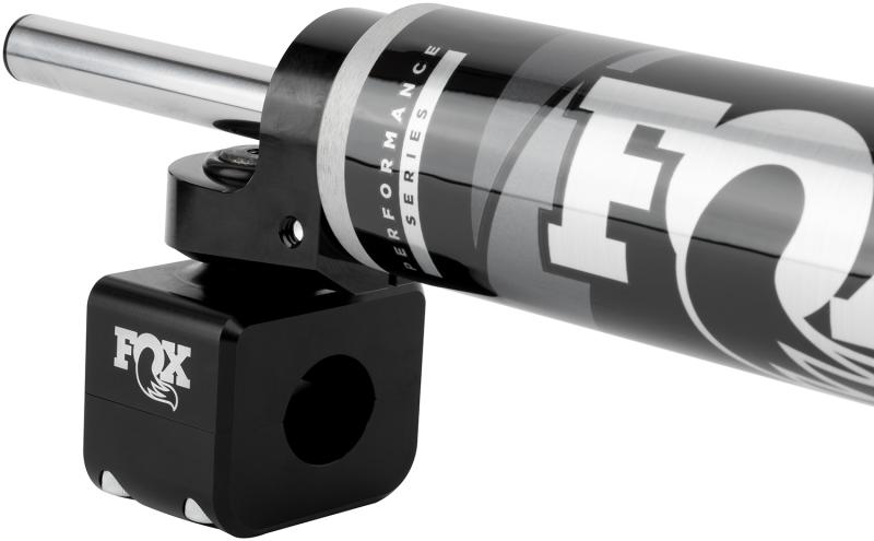 FOX 2.0 Perf Steer Stabilizer - Fox 08-16 Ford Superduty 2.0 Performance Series 8.2in. TS Stabilizer Bottom Axle Mount 1 1/8in Shaft
