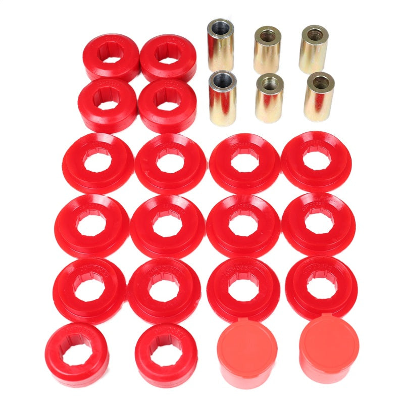 ES Cntrl Arm Bushings - Red - Energy Suspension 91-97 Toyota Land Cruiser FJ80 Front Control Arm Bushing Set - Red