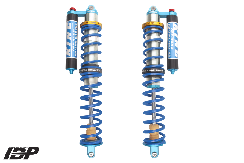 KIN 3.0 PR Coilover Shocks - King Shocks 18+ RZR-XP Turbo S 3.0 Rear Internal Bypass Piggyback Coilover w/ Finned Res & Adjuster