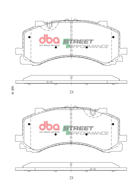 DBA SP Performance Brake Pads - DBA 2019+ Audi S6 SP Performance Front Brake Pads