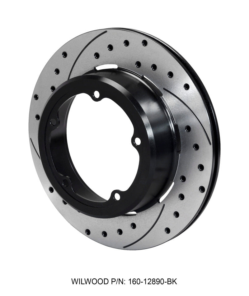 WIL Rotors - Wilwood Rotor-1.91in Offset-SRP-BLK-Drill-RH 12.19 x .810 - 5 x 5.75in Floater