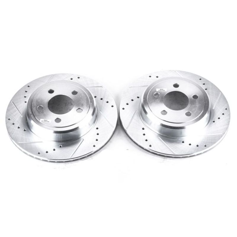 PSB Evolution Drill/Slot Rotor - Power Stop 05-19 Chrysler 300 Rear Evolution Drilled & Slotted Rotors - Pair