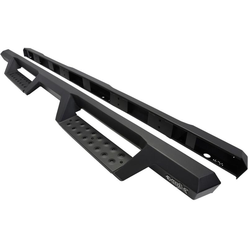 WES Nerf Bars - HDX Drop - Westin/HDX 99-16 Ford F-250/350/450/550 Crew Cab Drop Nerf Step Bars - Textured Black