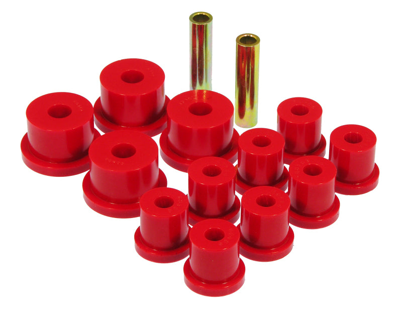 PRO Spring/Shackle Bush- Red - Prothane 64-65 Ford Mustang Rear Spring & 9/16in Shackle Bushings - Red