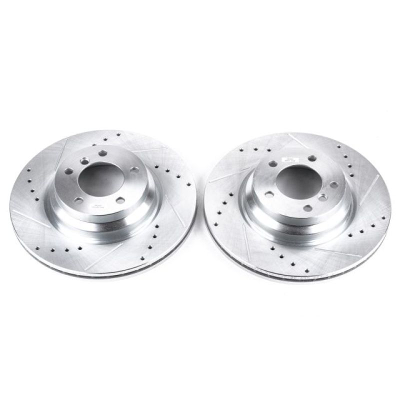 PSB Evolution Drill/Slot Rotor - Power Stop 2006 BMW 330i Front Evolution Drilled & Slotted Rotors - Pair