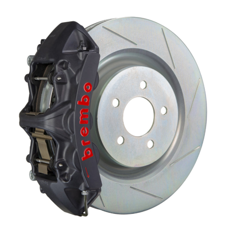 BRB Big Brake Kits - Brembo 10-15 Camaro V6 Front GTS BBK 6 Piston Cast 355x32 1pc Rotor Slotted Type-1-Black HA