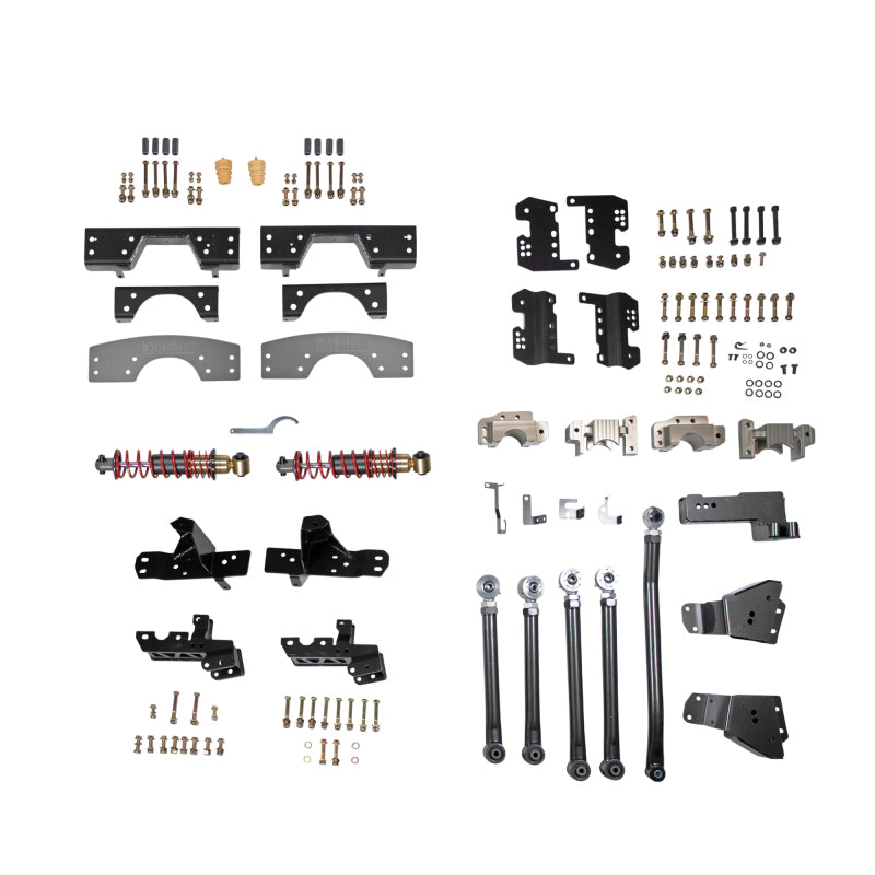 BT Lift Kit w Shocks - Belltech 88-98 Chevrolet C1500 Rear 4-Link Kit w/ Coilovers and C-Notch