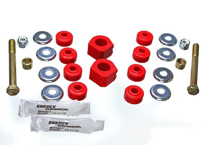 ES Sway Bar Bushings - Red - Energy Suspension 84-87 Honda Civic/CRX Red 18mm Front Sway Bar Bushings (Sway Bar link bushings and