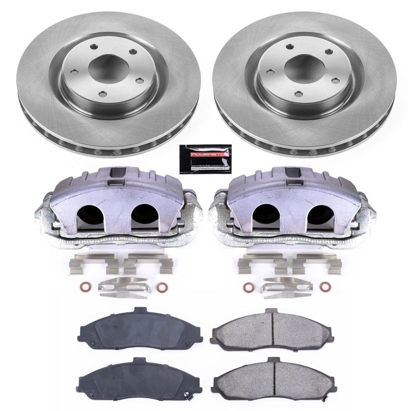 PSB Autospecialty Kit w/Cals - Power Stop 05-13 Chevrolet Corvette Front Autospecialty Brake Kit w/Calipers