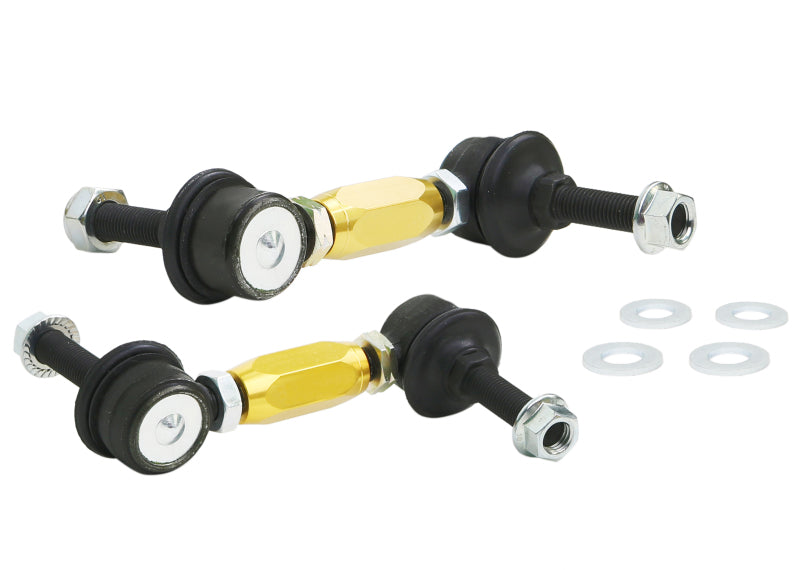 WL Sway Bar Links - Whiteline Universal Swaybar Link Kit-Heavy Duty Adjustable Ball Joint