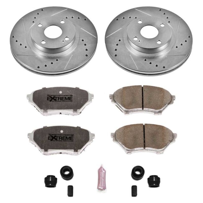 PSB Z26 Street Warrior Kit - Power Stop 01-05 Mazda Miata Front Z26 Street Warrior Brake Kit