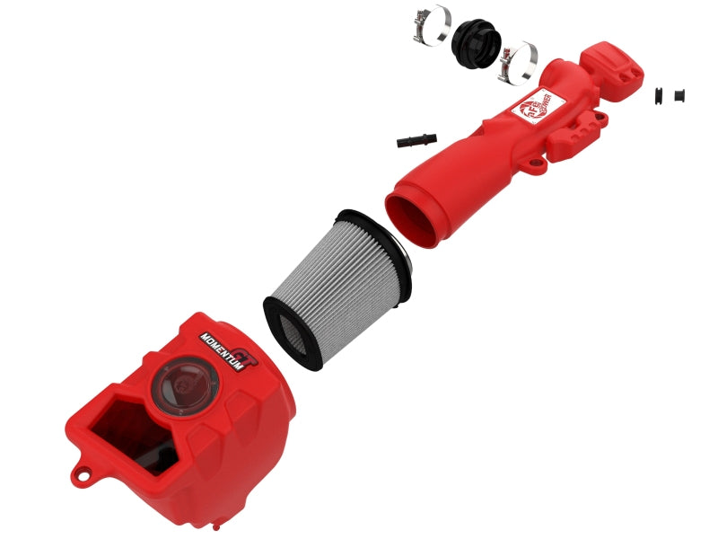 AFE Momentum GT Cold Air Intakes - aFe Momentum GT Pro DRY S Cold Air Intake System 2018+ Jeep Wrangler (JL) V6 3.6L (Red Edition)