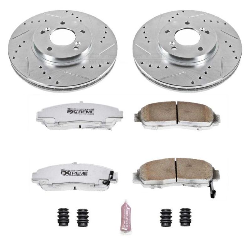PSB Z26 Street Warrior Kit - Power Stop 99-04 Acura RL Front Z26 Street Warrior Brake Kit