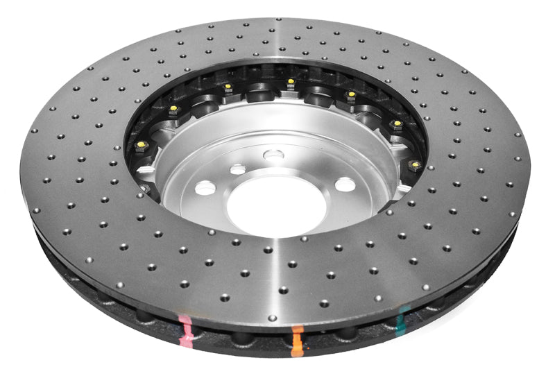 DBA 5000 Series Drilled Rotors - DBA 18-20 BMW M240i xDrive M Perf (w/370mm Front Rotor) Front 5000 Series Drilled Rotor w/Silver Hat