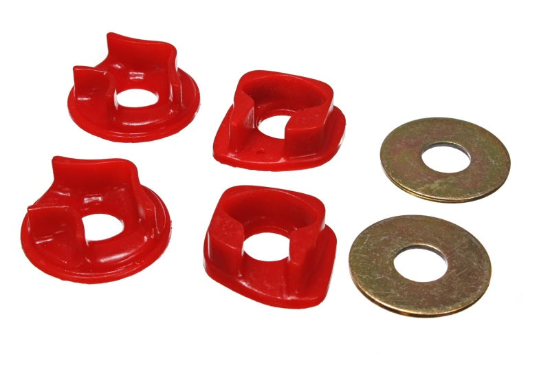 ES Motor Mounts - Red - Energy Suspension 88-91 Honda Civic Red Motor Mount Inserts (Manual Transmission) (2 Torque Position