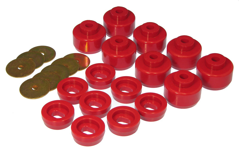 PRO Body/Subframe Bush - Red - Prothane 99-07 Chevy Silverado Canadian Model Body Mount - Red