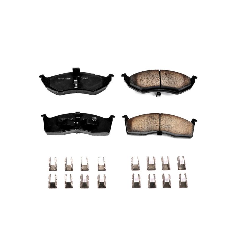 PSB Z17 Evolution Brake Pads - Power Stop 93-97 Chrysler Concorde Front Z17 Evolution Ceramic Brake Pads w/Hardware