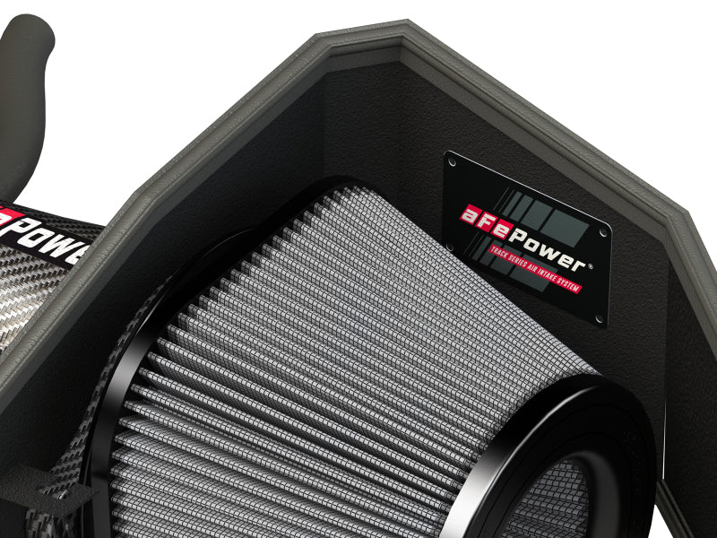 AFE Track Series Intake - aFe POWER Magnum FORCE Carbon Fiber Stage 2 Pro Dry S CAIS - 11-18 Dodge Challenger/Charger V8-6.4L