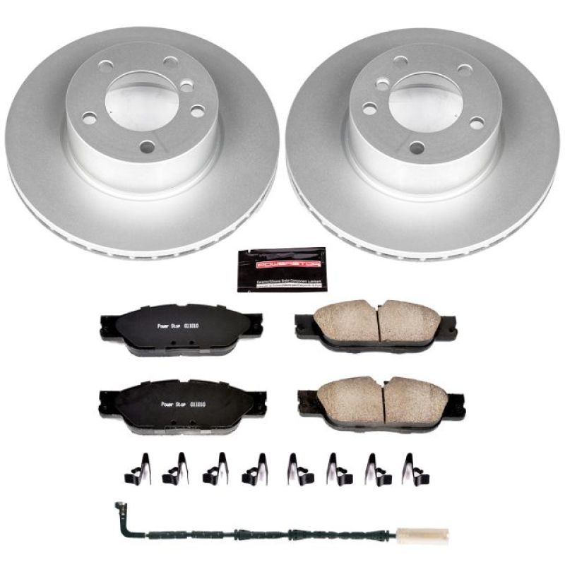 PSB Z23 Evolution Coated Kit - Power Stop 2007 BMW 328i Front Z23 Evolution Sport Coated Brake Kit