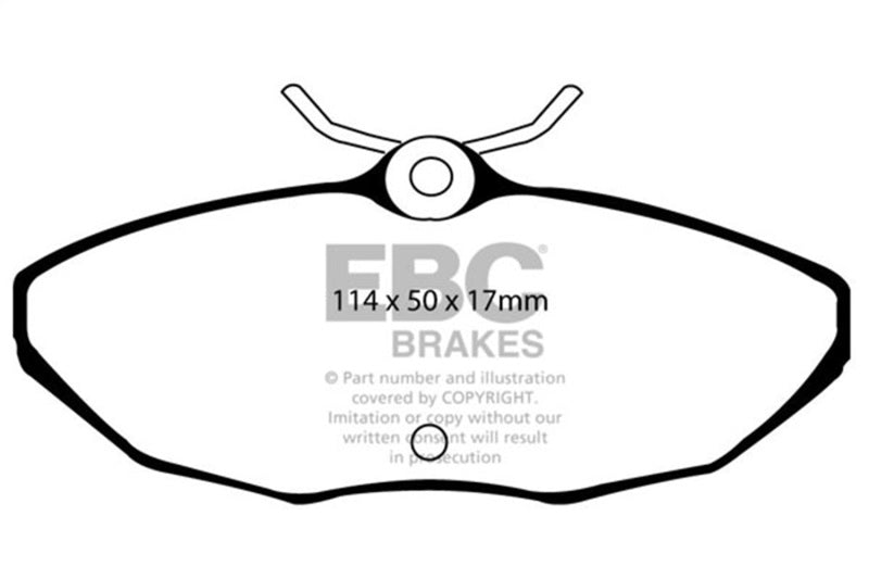 EBC Yellowstuff Brake Pad Sets - EBC 01-05 Ford Thunderbird 3.9 Yellowstuff Rear Brake Pads