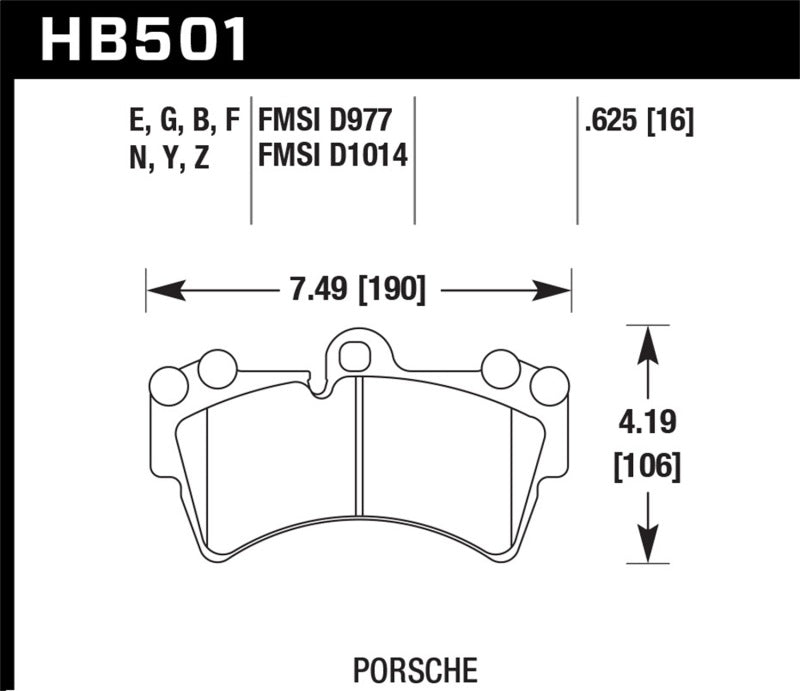 HAWK HPS 5.0 Brake Pad Sets - Hawk 2007-2014 Audi Q7 Premium HPS 5.0 Front Brake Pads