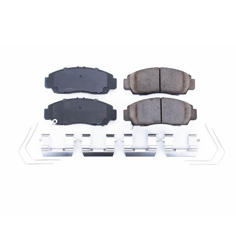 PSB Z17 Evolution Brake Pads - Power Stop 11-14 Acura TSX Front Z17 Evolution Ceramic Brake Pads w/Hardware
