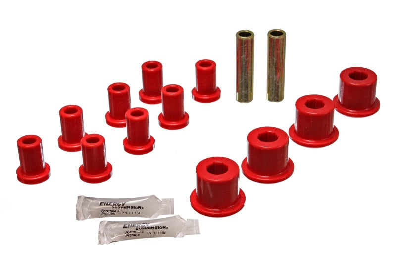 ES Spring/Shackle Bush - Red - Energy Suspension Rear Spring And Shackle Bushing - Red