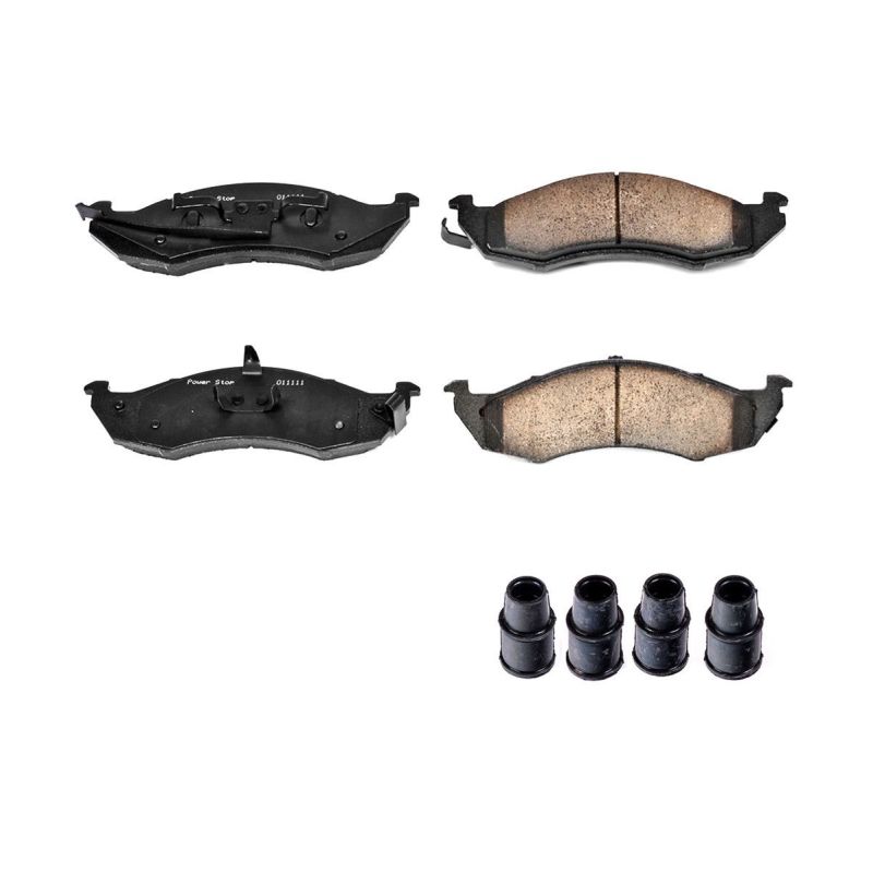 PSB Z17 Evolution Brake Pads - Power Stop 93-02 Mercury Villager Front Z17 Evolution Ceramic Brake Pads w/Hardware