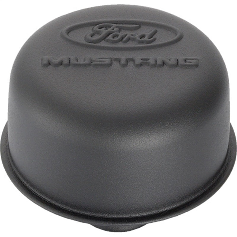 FR Breather Caps - Ford Racing Black Crinkle Finish Breather Cap w/ Ford Mustang Logo