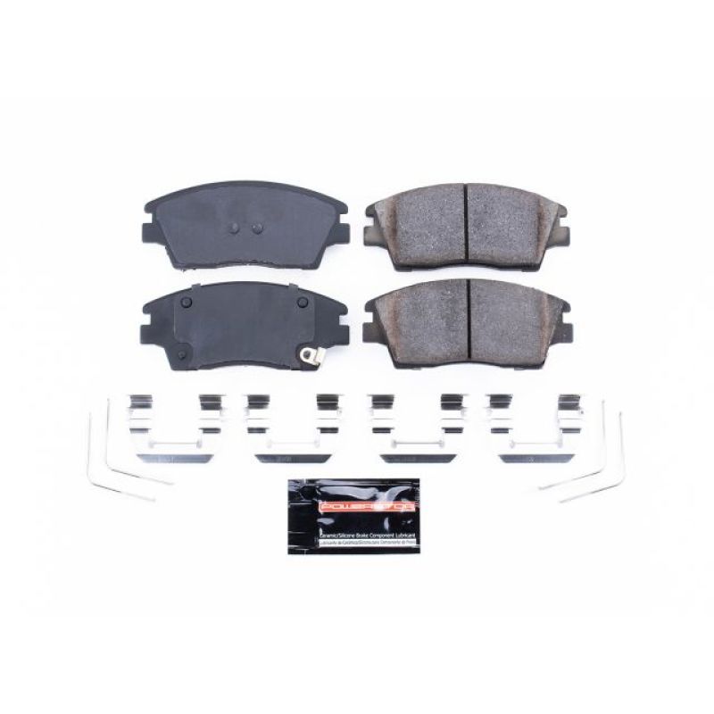 PSB Z23 Evolution Brake Pads - Power Stop 17-19 Hyundai Elantra Front Z23 Evolution Sport Brake Pads w/Hardware