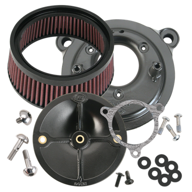 SSC Air Cleaner Kits - S&S Cycle 08-16 Tri-Glide & CVO Models Stealth Air Cleaner Kit w/o Cover