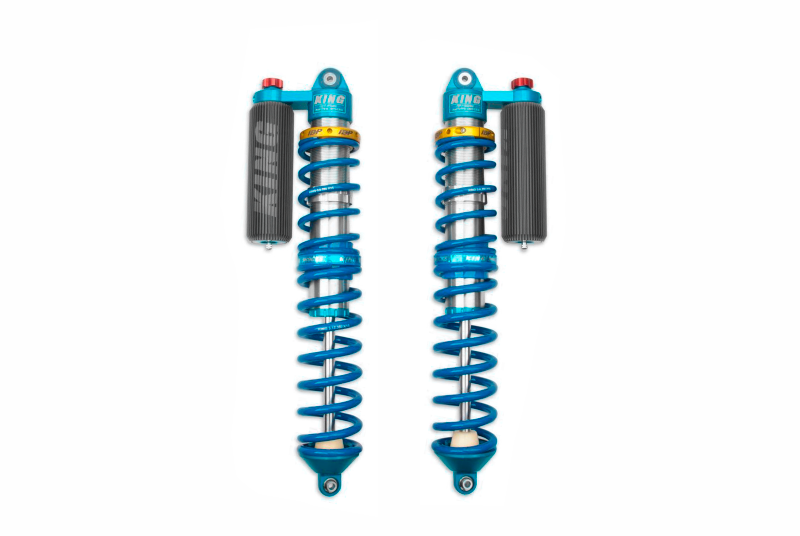 KIN 2.5 PR Coilover Shocks - King Shocks 16+ YXZ 1000R 2.5 Front Internal Bypass Piggyback Coilover w/ Finned Res. w/ Adjuster
