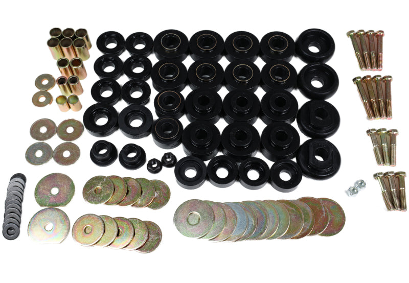 ES Body Mounts - Black - Energy Suspension 68-70 Chevrolet Biscayne/Bel Air/Caprice/Impala Body Mount Set w/ Hardware - Black