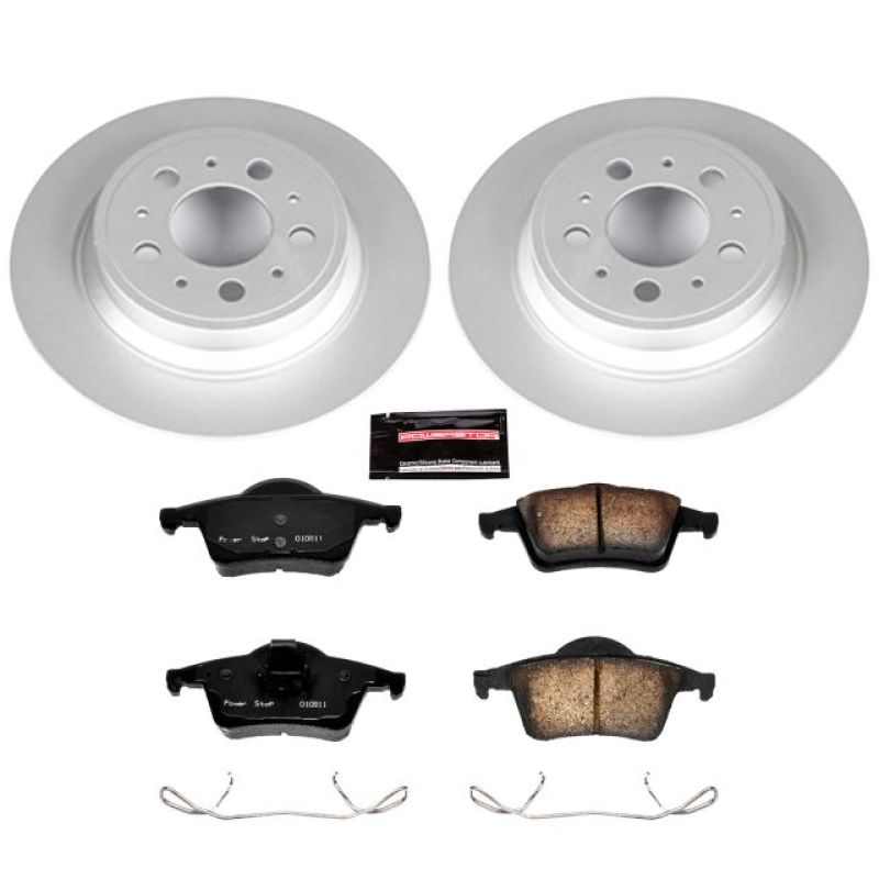 PSB Z23 Evolution Coated Kit - Power Stop 01-09 Volvo S60 Rear Z23 Evolution Sport Coated Brake Kit