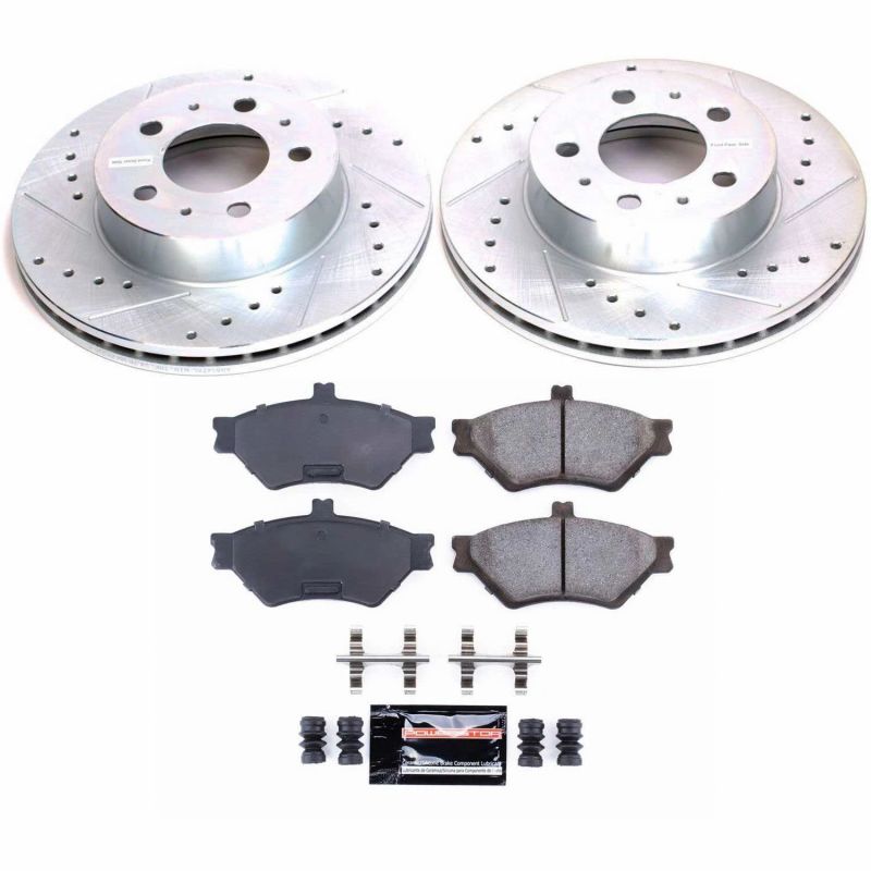 PSB Z23 Evolution Kit - Power Stop 95-97 Ford Crown Victoria Front Z23 Evolution Sport Brake Kit