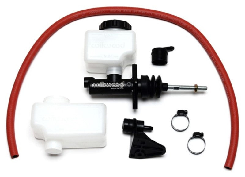 WIL Master Cylinder - Wilwood Short Remote M/C Kit 7/8in Bore 3/8in-24 Banjo Outlet