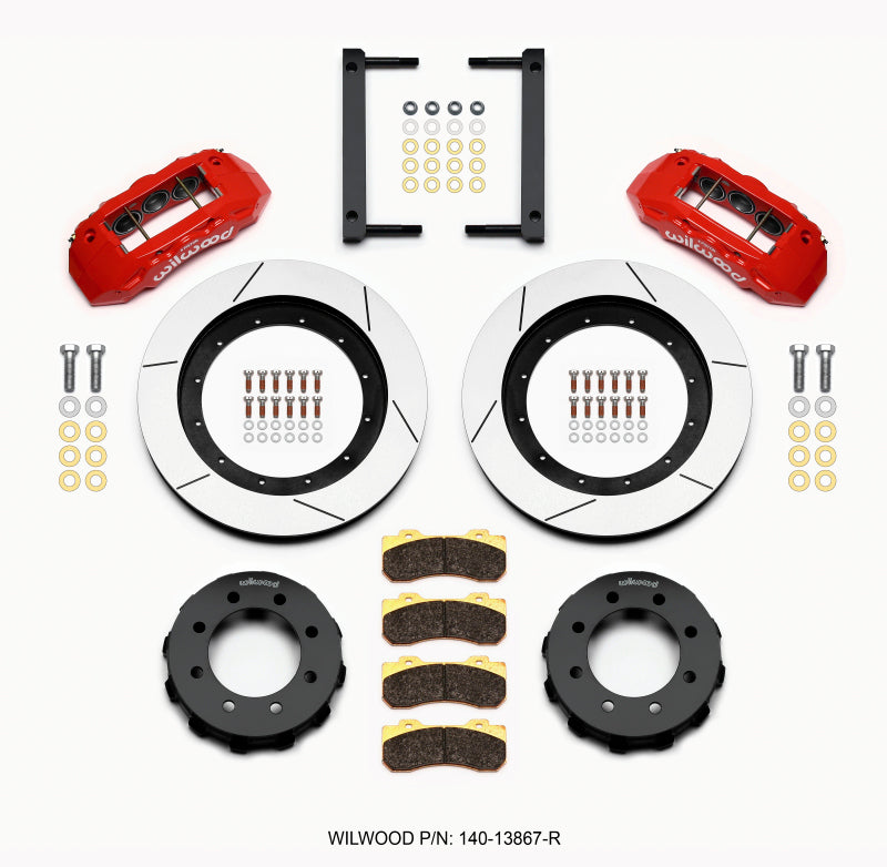 WIL TX6R Brake Kit - Wilwood TX6R Front Kit 16.00in Red 2005-2012 Ford F250/F350 4WD