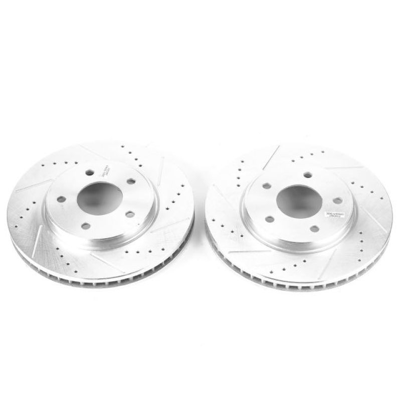PSB Evolution Drill/Slot Rotor - Power Stop 15-18 Chevrolet City Express Front Evolution Drilled & Slotted Rotors - Pair