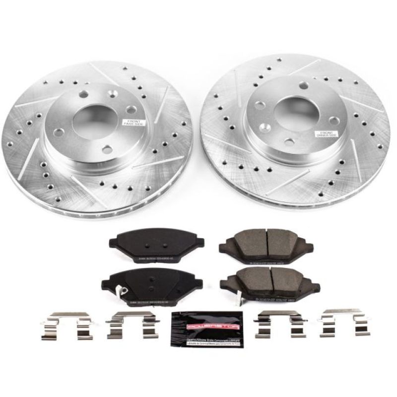 PSB Z23 Evolution Kit - Power Stop 16-19 Chevrolet Spark Front Z23 Evolution Sport Brake Kit