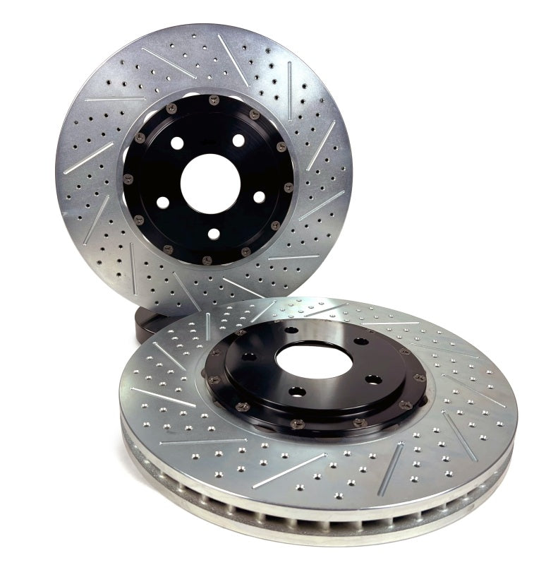 BAE Eradispeed Rotors - Baer Brakes 2024 Ford Mustang (S650) Eradispeed+ Rear 2-Piece SDZ Performance Brake Rotors