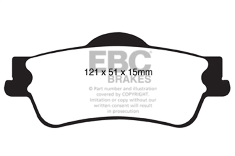 EBC Ultimax2 Brake Pad Sets - EBC 11+ Chevrolet Caprice 3.6 Ultimax2 Rear Brake Pads