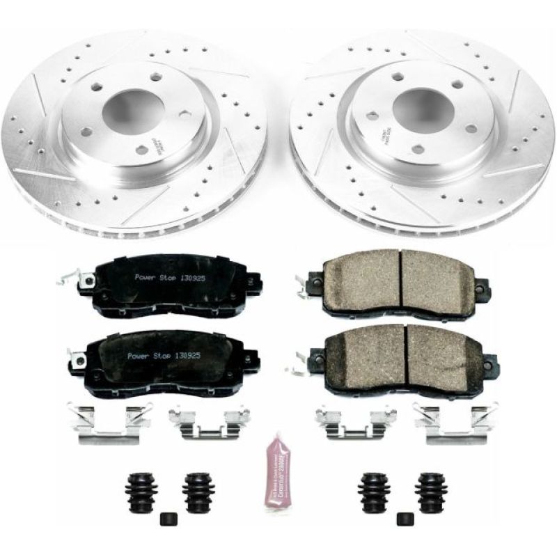 PSB Z23 Evolution Kit - Power Stop 14-17 Nissan Leaf Front Z23 Evolution Sport Brake Kit