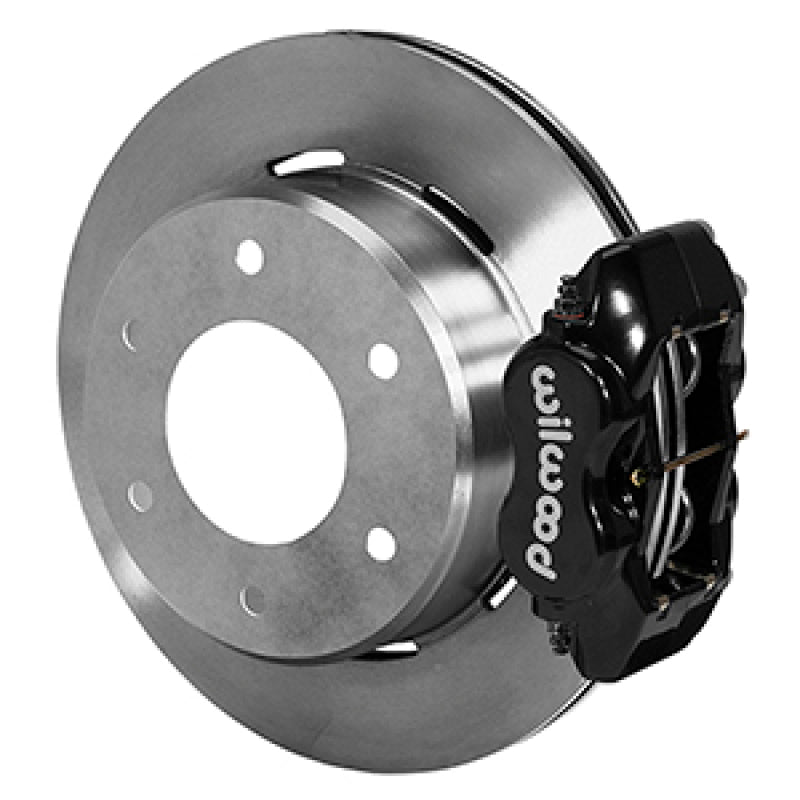 WIL Dynalite Brake Kit - Wilwood 63-87 C10/C15 Dynalite FDLI Black Calipers 12.19in x .81in Rotors 6-Lug Rear Disc Brake Kit